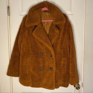 Free People Teddy Peacoat